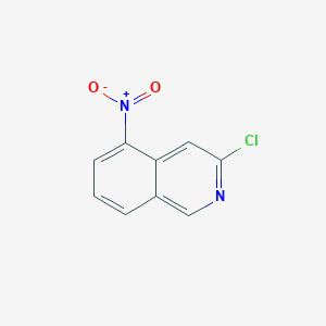 molecular formula C9H5ClN2O2 B079450 3-氯-5-硝基异喹啉 CAS No. 10296-47-6