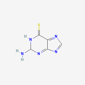 molecular formula C5H5N5S B7945009 2-Amino-1,2-dihydropurine-6-thione 