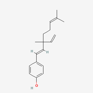 molecular formula C18H24O B7945031 Phenol, 4-(3,7-dimethyl-3-ethenylocta-1,6-dienyl)- 