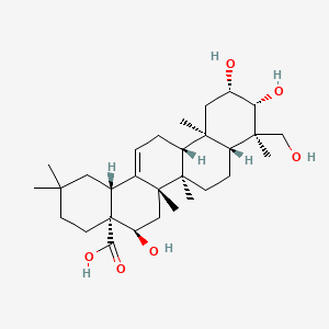 molecular formula C30H48O6 B7945038 (2b,3b,4a,16a)-2,3,16,23-Tetrahydroxyolean-12-en-28-oic acid 