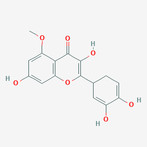 molecular formula C16H14O7 B7945045 2-(3,4-Dihydroxycyclohexa-2,4-dien-1-yl)-3,7-dihydroxy-5-methoxy-4H-chromen-4-one 