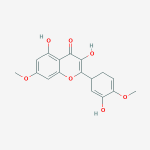 molecular formula C17H16O7 B7945081 3,5-Dihydroxy-2-(3-hydroxy-4-methoxycyclohexa-2,4-dien-1-yl)-7-methoxy-4H-chromen-4-one 