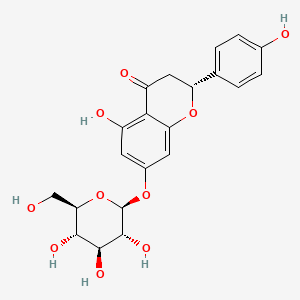 molecular formula C21H22O10 B7945084 (R)-5-Hydroxy-2-(4-hydroxyphenyl)-7-(((2S,3R,4S,5S,6R)-3,4,5-trihydroxy-6-(hydroxymethyl)tetrahydro-2H-pyran-2-yl)oxy)chroman-4-one 