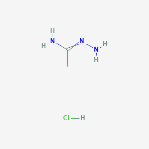 molecular formula C2H8ClN3 B7945175 CID 148895 