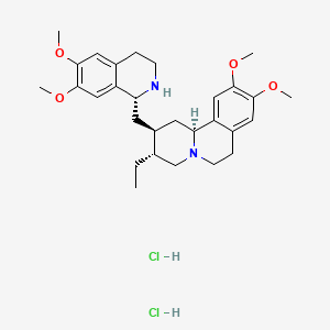 molecular formula C29H40N2O4.2ClH<br>C29H42Cl2N2O4 B7945223 Emetine dihydrochloride CAS No. 83029-37-2