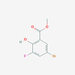 molecular formula C8H6BrFO3 B7945309 Methyl 5-bromo-3-fluoro-2-hydroxybenzoate CAS No. 773134-37-5