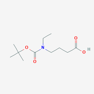 molecular formula C11H21NO4 B7945332 4-((tert-Butoxycarbonyl)(ethyl)amino)butanoic acid CAS No. 1121527-35-2