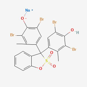 molecular formula C21H13Br4NaO5S B7945370 Sodium alpha-(3,5-dibromo-2-methyl-4-oxo-2,5-cyclohexadienylidene)-alpha-(3,5-dibromo-4-hydroxyphenyl)toluenesulphonate 