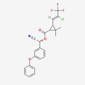 molecular formula C23H19ClF3NO3 B7945380 γ-氰戊菊酯 