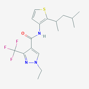 1-Ethyl-N-(2-(4-methylpentan-2-yl)thiophen-3-yl)-3-(trifluoromethyl)-1H-pyrazole-4-carboxamide
