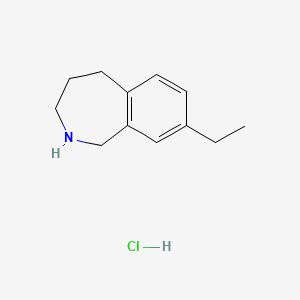 molecular formula C12H18ClN B7945418 8-ethyl-2,3,4,5-tetrahydro-1H-2-benzazepine hydrochloride 