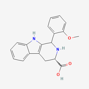 molecular formula C19H18N2O3 B7945435 (3S)-1-(2-methoxyphenyl)-2,3,4,9-tetrahydro-1H-pyrido[3,4-b]indole-3-carboxylic acid 