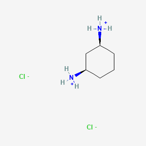 molecular formula C6H16Cl2N2 B7945445 [(1S,3R)-3-azaniumylcyclohexyl]azanium;dichloride 