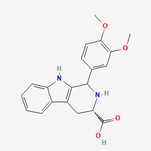 molecular formula C20H20N2O4 B7945452 (3S)-1-(3,4-dimethoxyphenyl)-2,3,4,9-tetrahydro-1H-pyrido[3,4-b]indole-3-carboxylic acid 