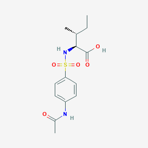 molecular formula C14H20N2O5S B7945464 N-{[4-(acetylamino)phenyl]sulfonyl}-L-alloisoleucine 