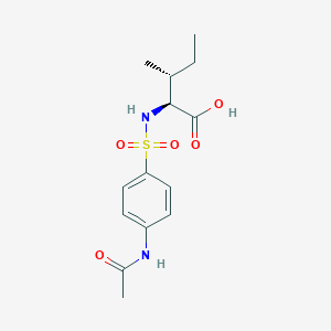 (2S,3R)-2-[(4-acetamidophenyl)sulfonylamino]-3-methylpentanoic acid