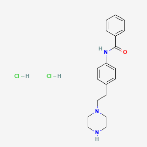 N-{4-[2-(piperazin-1-yl)ethyl]phenyl}benzamide dihydrochloride