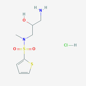 N-(3-Amino-2-hydroxypropyl)-N-methylthiophene-2-sulfonamide hydrochloride