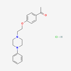 1-{4-[2-(4-Phenylpiperazin-1-yl)ethoxy]phenyl}ethan-1-one hydrochloride