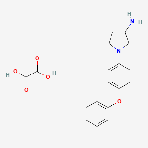 Oxalic acid;1-(4-phenoxyphenyl)pyrrolidin-3-amine