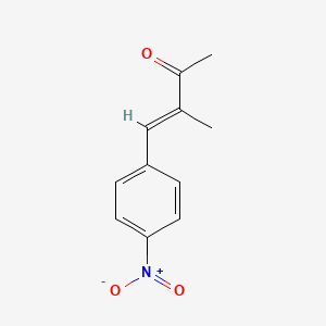 molecular formula C11H11NO3 B7945628 4-(4-Nitrophenyl)-3-methyl-3-buten-2-one 
