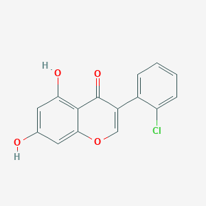 molecular formula C15H9ClO4 B7945721 3-(2-Chlorophenyl)-5,7-dihydroxychromen-4-one 