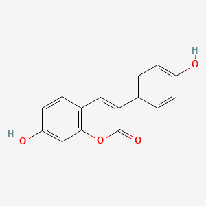 molecular formula C15H10O4 B7945727 7-Hydroxy-3-(4-hydroxyphenyl)chromen-2-one 