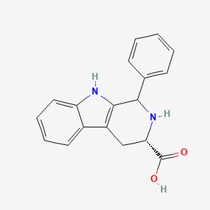 molecular formula C18H16N2O2 B7945735 (3S)-1-Phenyl-2,3,4,9-tetrahydro-1H-pyrido[3,4-B]indole-3-carboxylic acid 