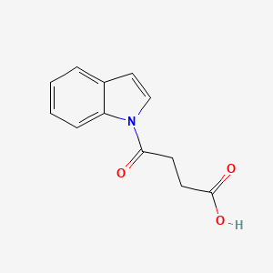 molecular formula C12H11NO3 B7945741 4-Indol-1-yl-4-oxo-butyric acid 
