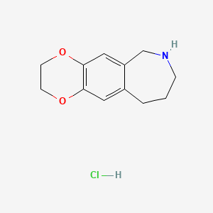 4,7-Dioxa-12-azatricyclo[8.5.0.0^{3,8}]pentadeca-1,3(8),9-triene hydrochloride