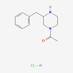 1-(3-Benzylpiperazin-1-yl)ethan-1-one hydrochloride