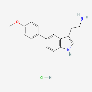 2-[5-(4-methoxyphenyl)-1H-indol-3-yl]ethan-1-amine hydrochloride