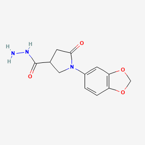 1-(1,3-Benzodioxol-5-yl)-5-oxopyrrolidine-3-carbohydrazide