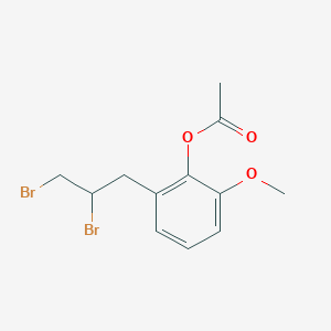 [2-(2,3-Dibromopropyl)-6-methoxyphenyl] acetate