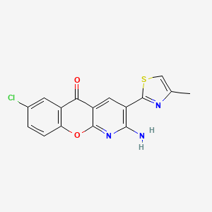 2-Amino-7-chloro-3-(4-methyl-1,3-thiazol-2-yl)chromeno[2,3-b]pyridin-5-one