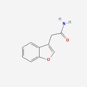 molecular formula C10H9NO2 B7946029 Benzofuran-3-acetamide 