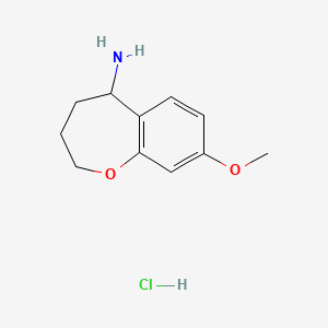 8-Methoxy-2,3,4,5-tetrahydro-1-benzoxepin-5-amine hydrochloride