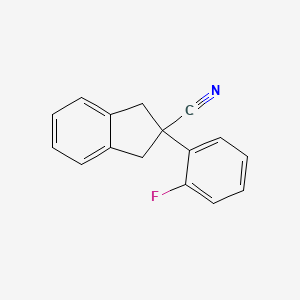 2-(2-Fluorophenyl)-1,3-dihydroindene-2-carbonitrile