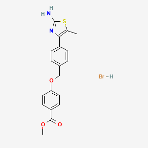 Methyl 4-(4-(2-amino-5-methylthiazol-4-yl)benzyloxy)benzoate hydrobromide