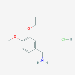 molecular formula C10H16ClNO2 B7946109 4-Methoxy-3-ethoxybenzylamine hydrochloride 