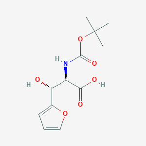 molecular formula C12H17NO6 B7946121 Boc-D-threo-3-(furan-2-yl)serine 