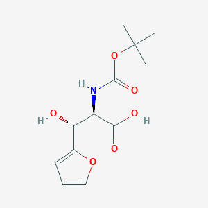 (2R,3R)-3-(furan-2-yl)-3-hydroxy-2-[(2-methylpropan-2-yl)oxycarbonylamino]propanoic acid