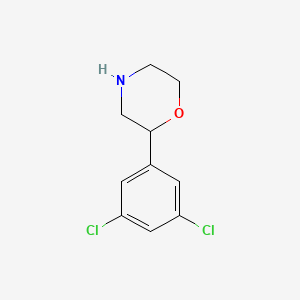 molecular formula C10H11Cl2NO B7946128 2-(3,5-Dichlorophenyl)morpholine CAS No. 1001940-36-8