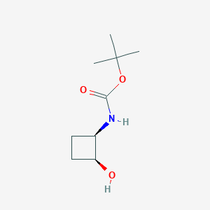 molecular formula C9H17NO3 B7946182 tert-butyl N-[(1R,2S)-2-hydroxycyclobutyl]carbamate 