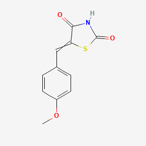 molecular formula C11H9NO3S B7946236 5-[(4-Methoxyphenyl)methylidene]-1,3-thiazolidine-2,4-dione 