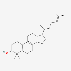 molecular formula C29H48O B7946262 17-(1,5-Dimethylhex-4-en-1-yl)-4,4,14-trimethylestr-8-en-3-ol 