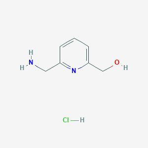 molecular formula C7H11ClN2O B7946282 (6-(Aminomethyl)pyridin-2-yl)methanol hydrochloride 