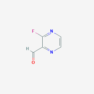molecular formula C5H3FN2O B7946283 3-Fluoropyrazine-2-carbaldehyde 