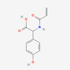 molecular formula C11H11NO4 B7946385 (Acryloylamino)(4-hydroxyphenyl)acetic acid 