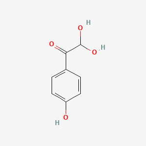 molecular formula C8H8O4 B7946397 2,2-二羟基-1-(4-羟基苯基)乙酮 